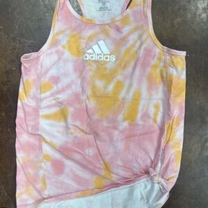 Pink Tye Dye Adidas Tank Tip